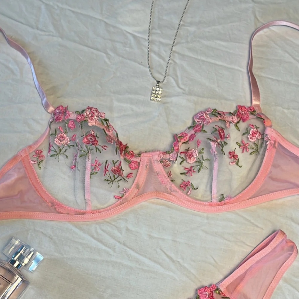 Floral lingerie